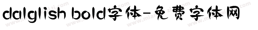 dalglish bold字体字体转换